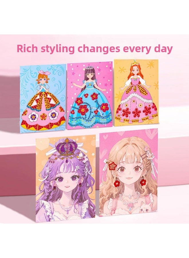 كابسترو مجموعة مكياج الأميرة للعب التخيلي - حقيبة تخزين مستحضرات التجميل مع إكسسوارات للعب الأدوار والتظاهر | نشاط إبداعي للأطفال بعيدًا عن الشاشات. - Image 3